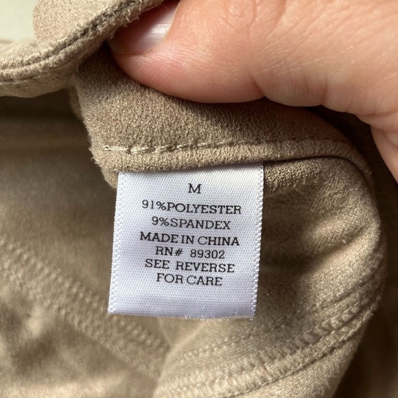 Altar'd State Tan Faux Suede Button Front 2 Pocket Snap Women's Skirt Size M - Picture 4 of 7